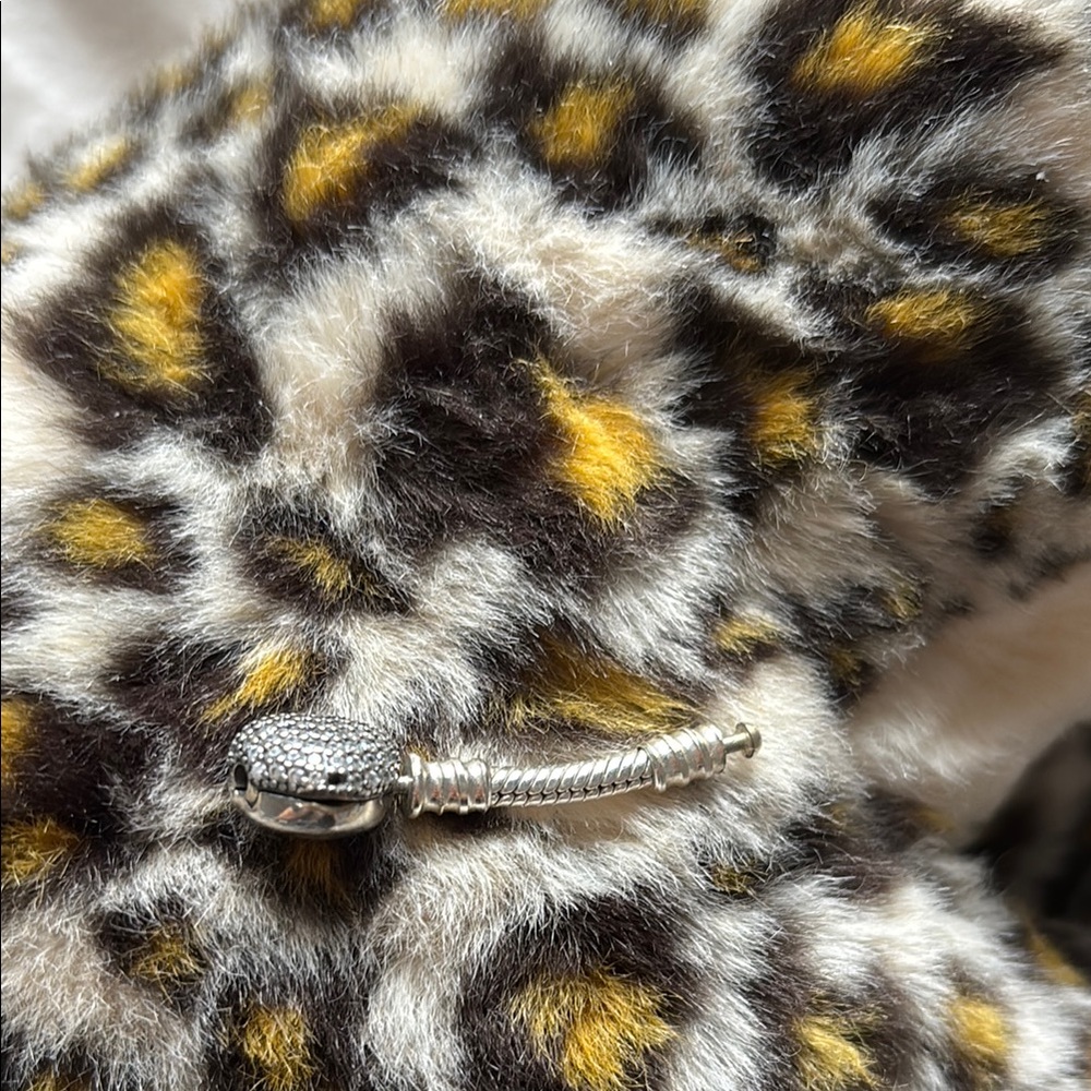 Pave heart bracelet extender for pandora bracelet